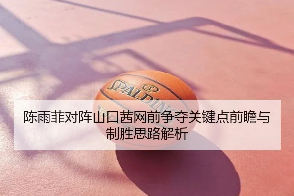 陈雨菲对阵山口茜网前争夺关键点前瞻与制胜思路解析